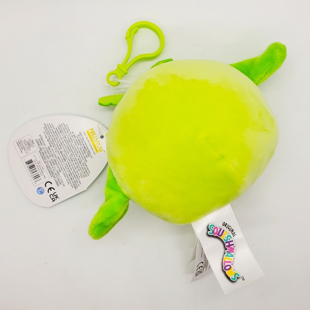 3.5" Squishmallow Pilar Grasshopper clip Sassy squad KellyToy soft plush - Picture 2 of 2